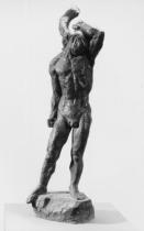 限定品通販渡辺義知 、元二科会会員・ブロンズ「裸婦座像」 西洋彫刻