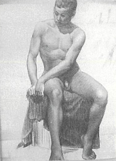 男性裸体座像 千種掃雲 1873 1944 ジャパンサーチ