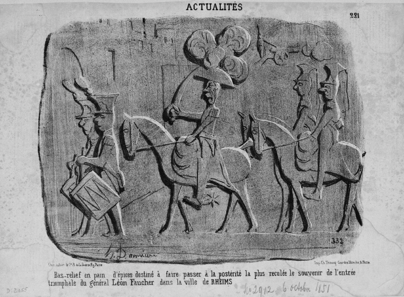 できごと 221 悪趣味の極みともいうべきこの パンデピスの浅浮彫は ランスの街に到着したレオン フォーシェ将軍の想い出を後世に伝えようとしてつくられた ドーミエ オノレ 1808 1879 ジャパンサーチ