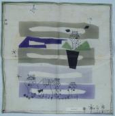 プリント ハンカチーフ<小>