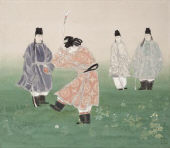 Ancient Noblemen Playing Hockey