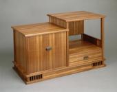 Small cabinet, Japanese maakia wood