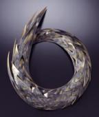 Neckpiece, "Spikey Feather"