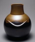 Wave, a cretan pot, lost-wax casting, two bronze alloys cast together