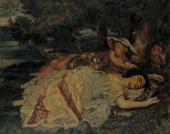 セーヌ河畔の娘たち(クールベの模写)