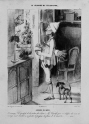 THE BACHELOR'S DAY 2: 8 O'CLOCK IN THE MORNING: (Housework): The spectable of nature liftes the soul! Mr. Coquelet, in order to divert himself from the cares of housework, comes to his window to seek out the scent of flowers and the song of the ... canary