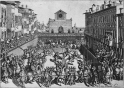 <Festivals for the Marriage of Grand Duke Ferdinand I of Tuscany and Christina of Lorraine>: The Joust on the Piazza Santa Croce